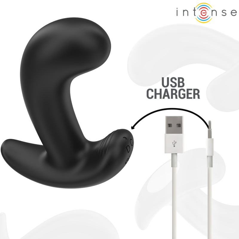 Intense - Chandler Anal Plug 10 Vibrations Noir Télécommande - Image 5