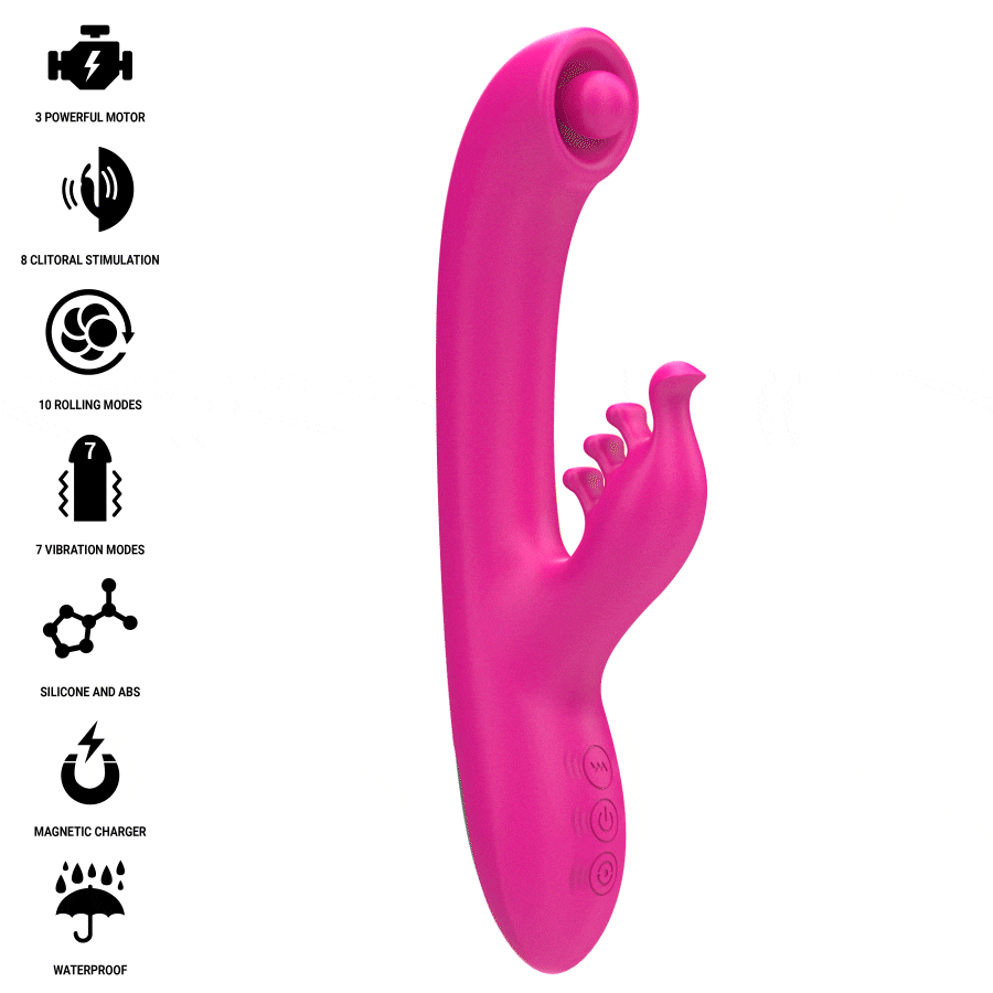 INTENSE - CHRISTINA VIBRATEUR LAPIN MULTIFONCTION 22,5 CM ROSE - Image 2