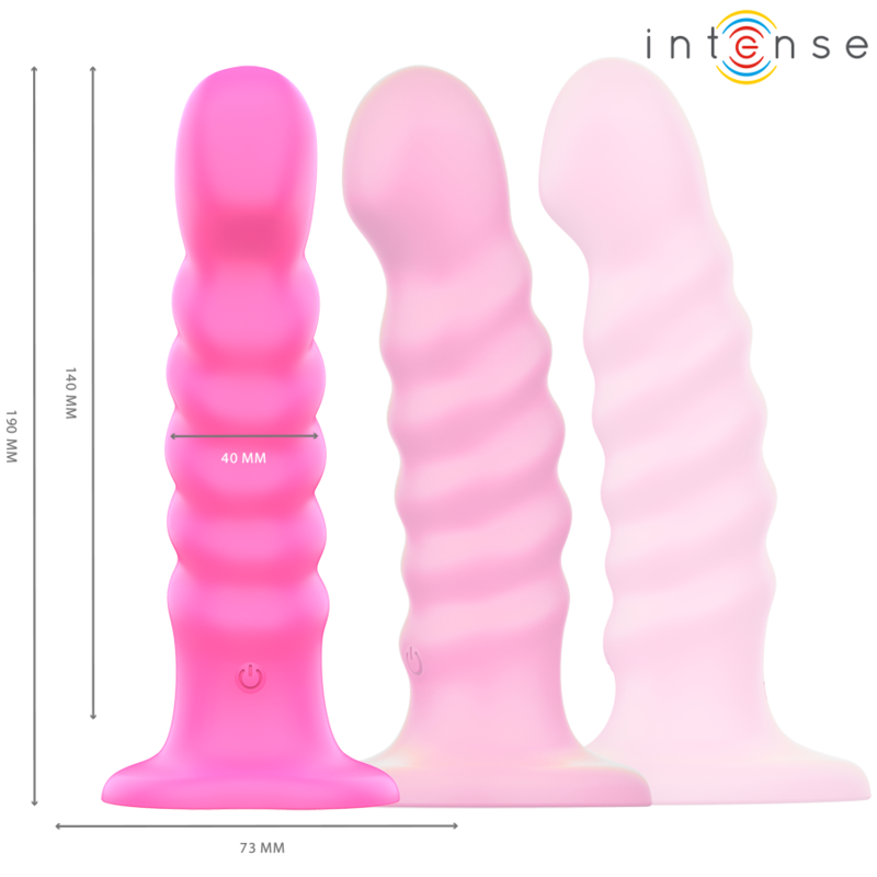 Intense - Cindy Vibrateur Taille L Design Spirale 10 Vibrations Rose Télécommande - Image 2