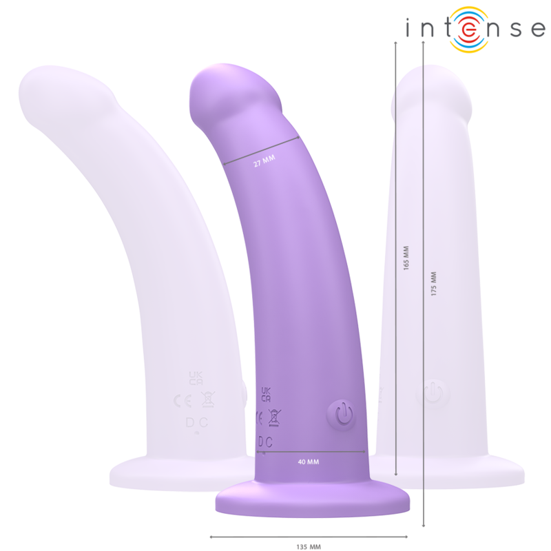 Intense - Eddie Vibrateur 17,5 Cm 10 Vibrations Violet Télécommande - Image 2