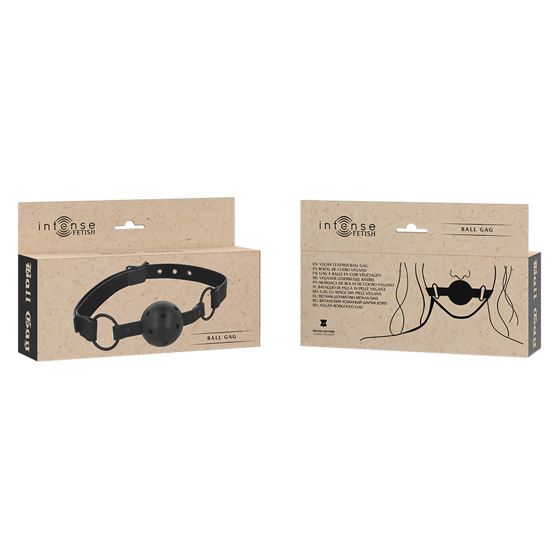Intense - Fetish Vegan Leather Ball Gag - Image 5