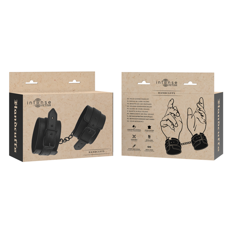 Intense - Fetish Vegan Leather Handcuffs - Image 4