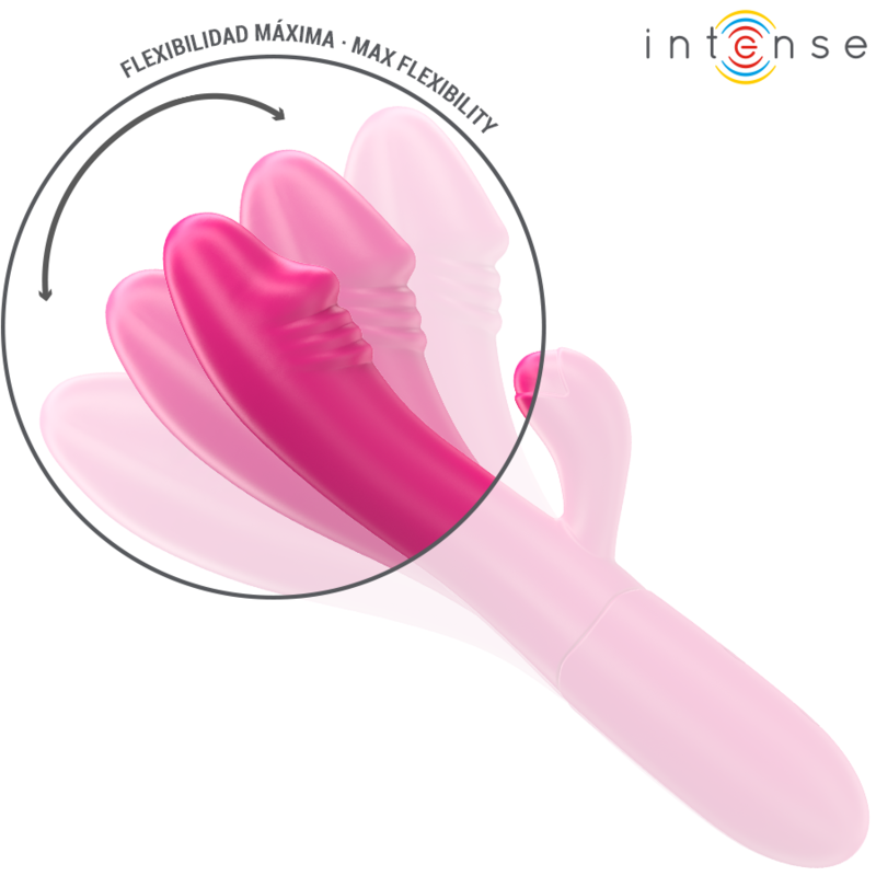 INTENSE - IVY FLEXIBELE VIBRATOR 10 VIBRATIES MET STIMULERENDE TONG ROZE - Image 5
