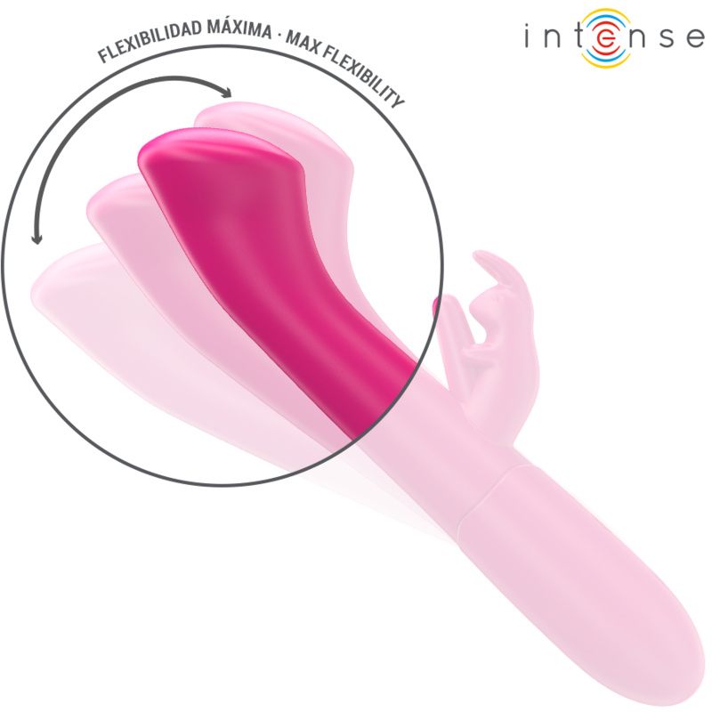 Intense - Julieta Vibrateur Rabbit 18,6 Cm 10 Vibrations Rose - Image 4