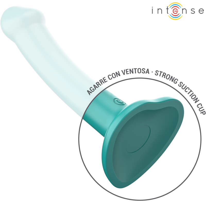 Intense - Katie Vibrateur Avec Ventouse 10 Vibrations Télécommande Bleue - Image 3