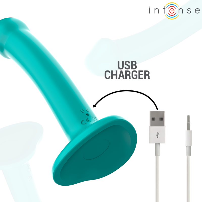 Intense - Katie Vibrateur Avec Ventouse 10 Vibrations Télécommande Bleue - Image 5