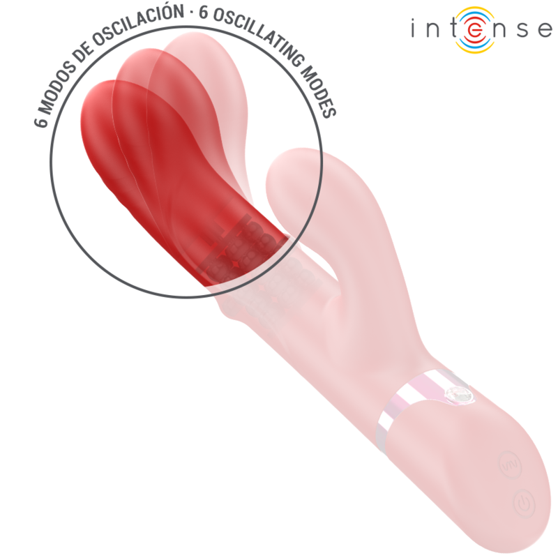 Intense - Lele Vibrateur Multifonction Rotatif  Oscillant  Stimulant Rouge - Image 2