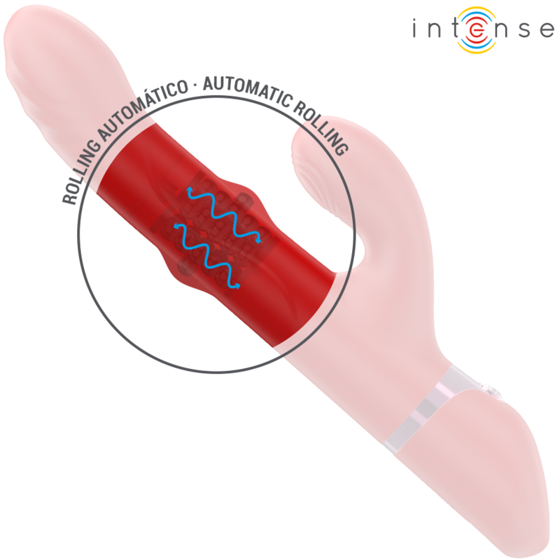 Intense - Lele Vibrateur Multifonction Rotatif  Oscillant  Stimulant Rouge - Image 4