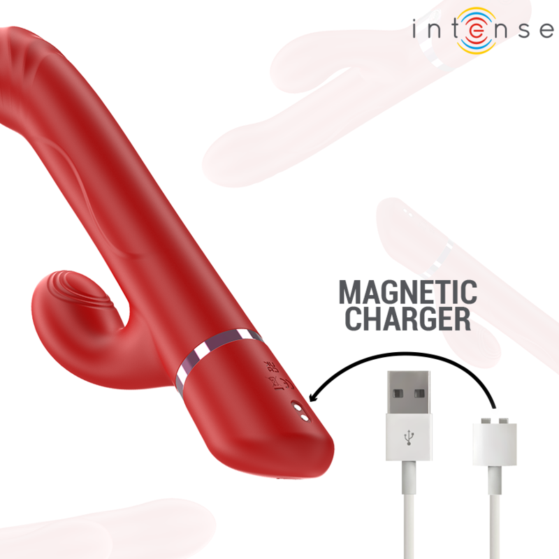 Intense - Lele Vibrateur Multifonction Rotatif  Oscillant  Stimulant Rouge - Image 5