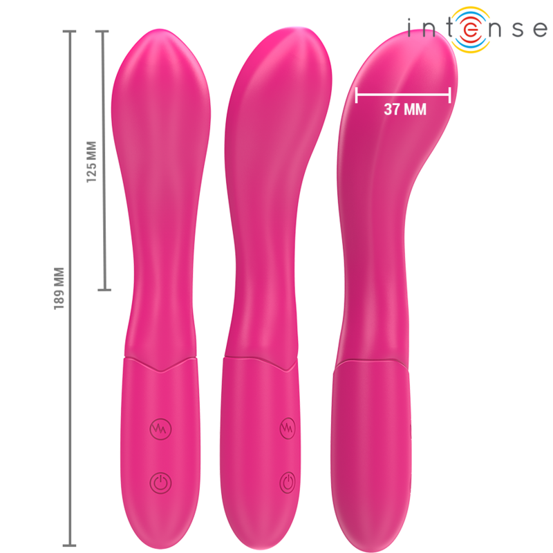 Intense - Lisette Vibrateur 19 Cm Souple 10 Vibrations Rose - Image 2