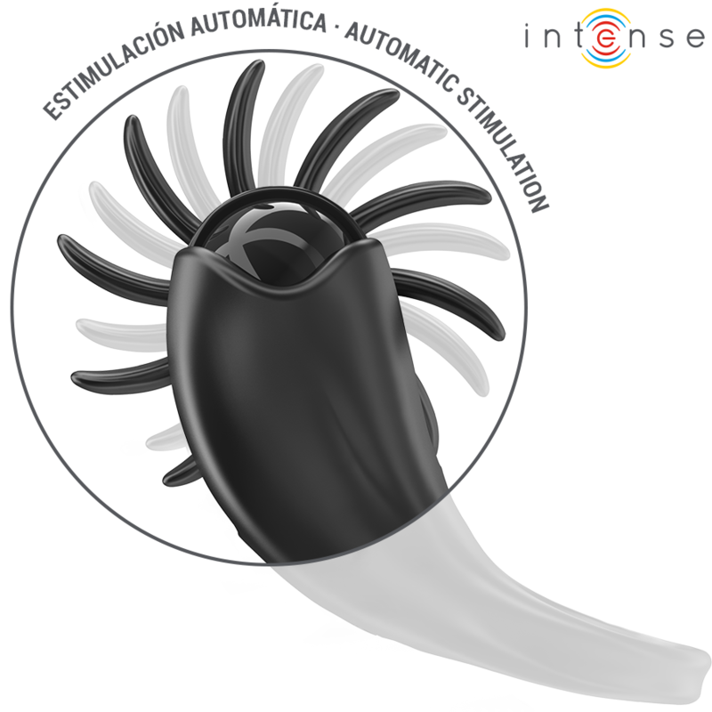 INTENSE - MABEL VIBRERENDE RING 10 VIBRATIES MET ZWARTE CLITORIS STIMULATOR - Image 3