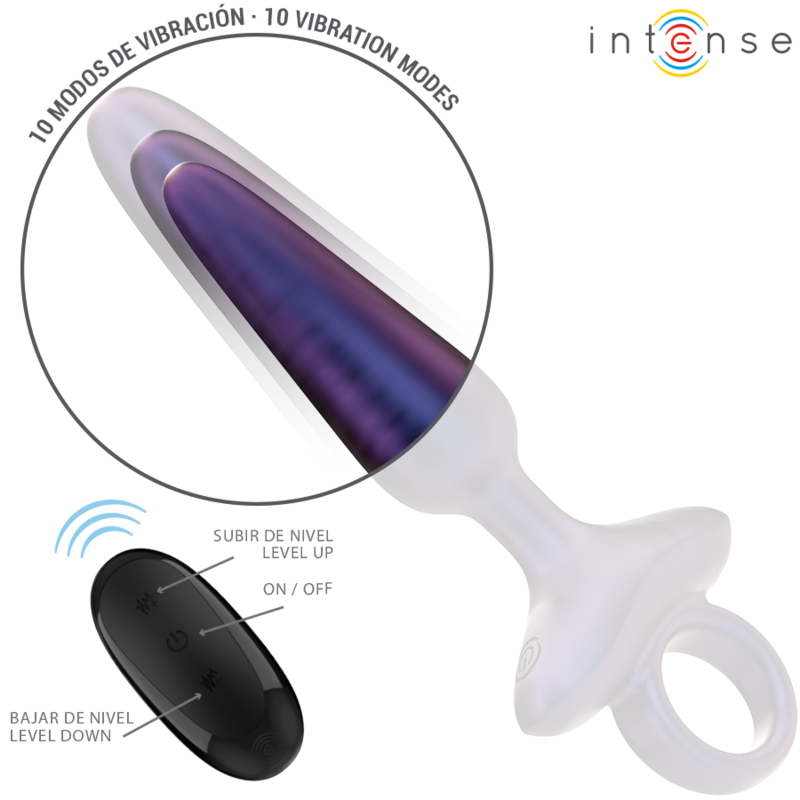 Intense - Marlon Plug Anal Vibrant Modèle 4 Télécommande - Image 3