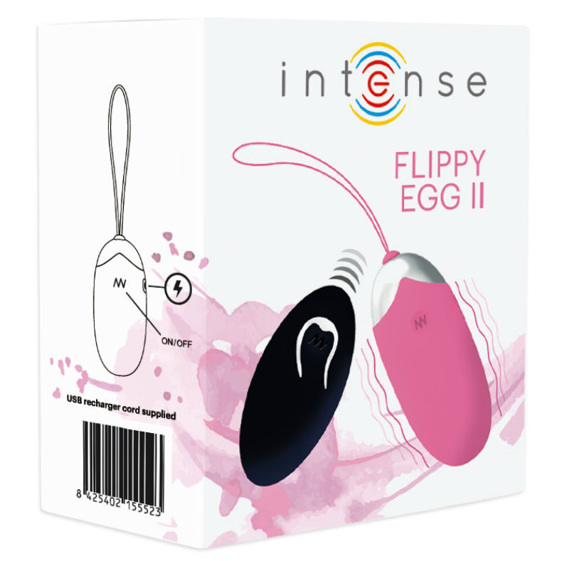 Intense - Oeuf Vibrant Flippy Ii Avec Télécommande Rose - Image 4