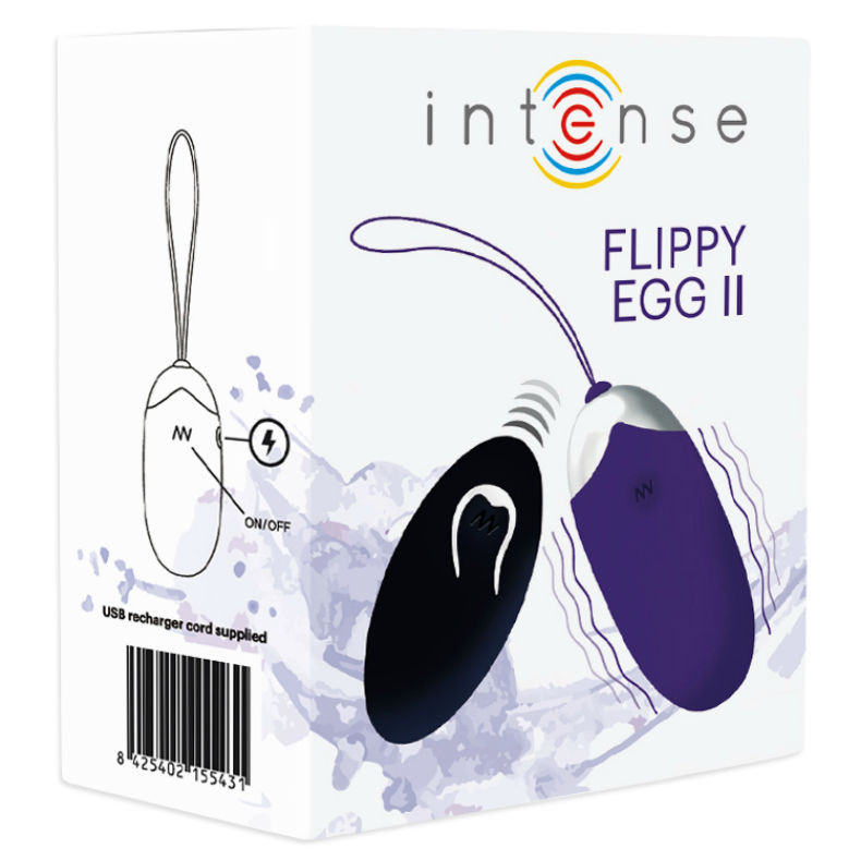 Intense - Oeuf Vibrant Flippy Ii Avec Télécommande Violet - Image 4