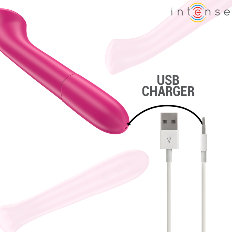 Intense - Paty Vibrateur 19 Cm Flexible 10 Vibrations Modèle 2 Rose - Image 5