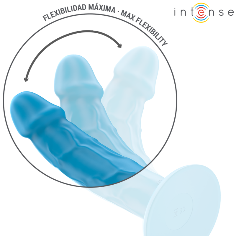 Intense - Phoebe Realistische Vibrator 10 Vibraties Afstandsbediening Blauw - Image 4