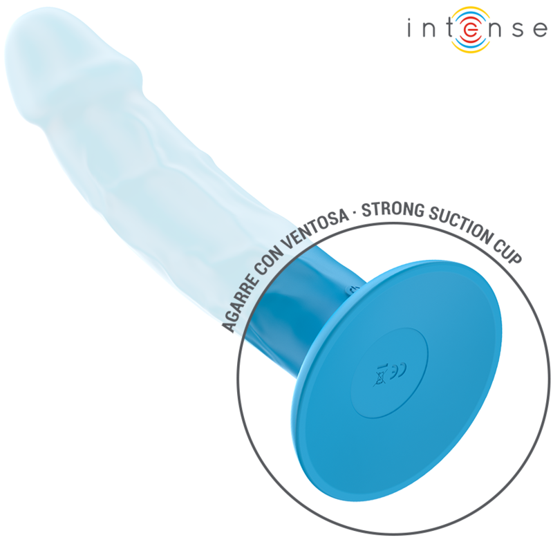 Intense - Phoebe Realistische Vibrator 10 Vibraties Afstandsbediening Blauw - Image 5