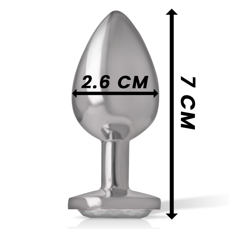 INTENSE - WHITE HEART ALUMINUM METAL ANAL PLUG - Image 4
