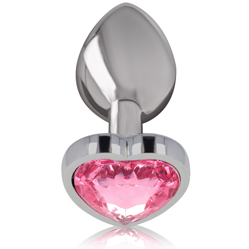 Intense - Plug Anal En Métal Aluminium Coeur Rose Taille L - Image 2