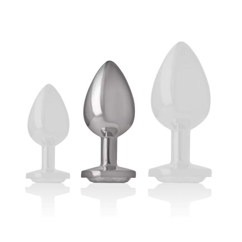 Intense - Plug Anal Métal Aluminium Coeur Blanc Taille M - Image 5