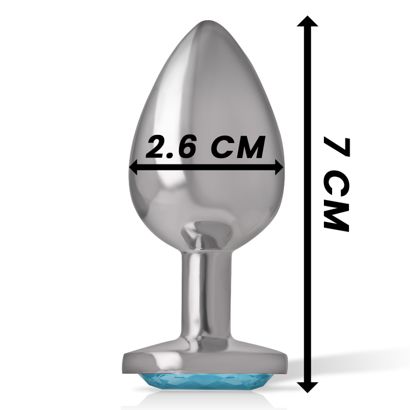 Intense - Plug Anal Métal Aluminium Coeur Bleu Taille S - Image 4