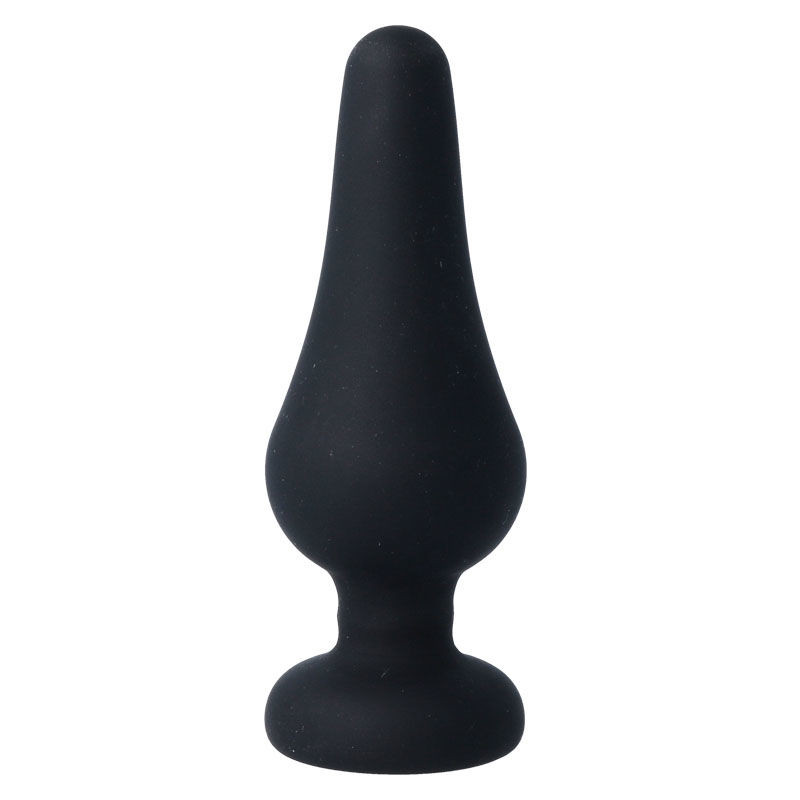 Intense - Plug Anal Pipo L Silicone Noir 13 Cm - Image 2