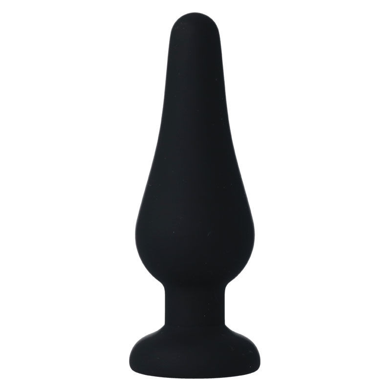 Intense - Plug Anal Pipo M Silicone Noir 11 Cm - Image 2