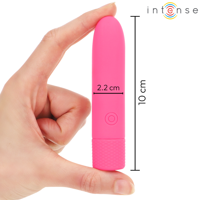 INTENSE - SYMONE BULLET VIBRANT OPLAADBAAR USB 8 VIBRATIES ROZE 10 X 2,2 CM - Image 5