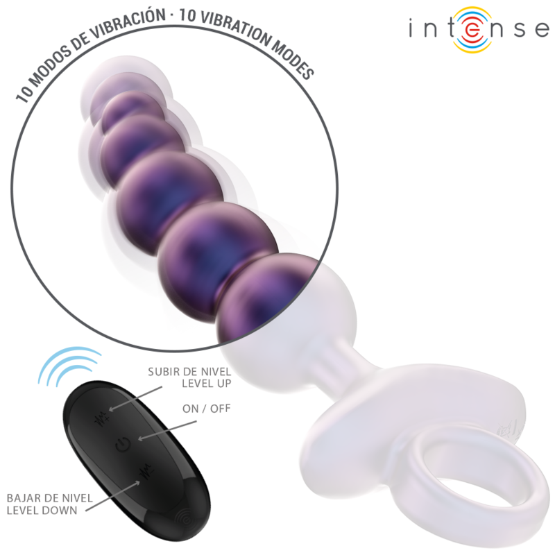 Intense - Tito Plug Anal Vibrant Modèle 3 Télécommande - Image 3
