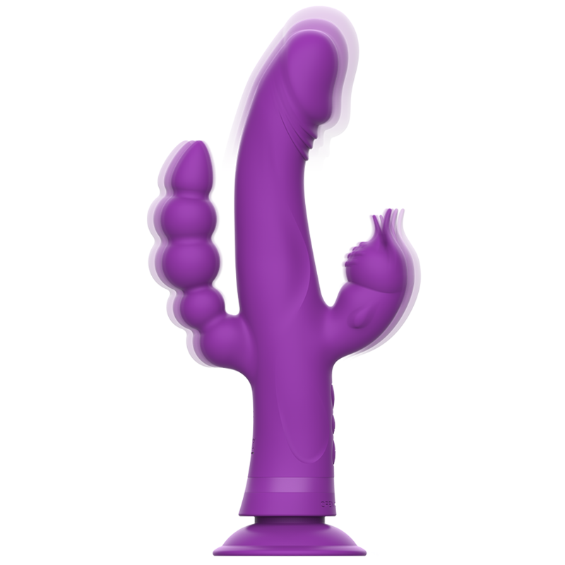 Intense - Vibrateur En Silicone Casanova Rabbit Triple Moteur Violet - Image 3