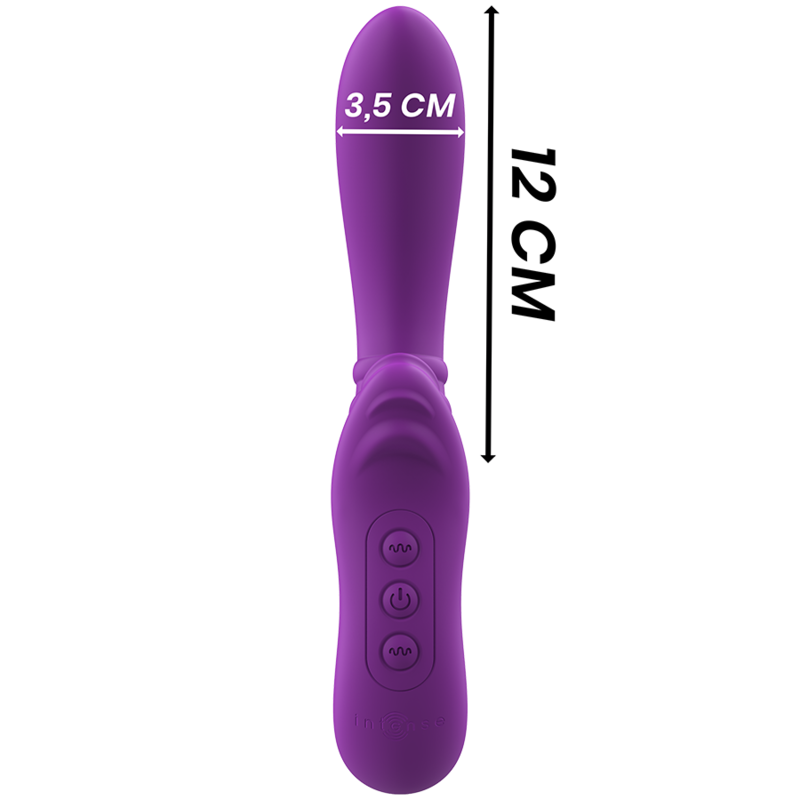 Intense - Vibrateur Flexible Harry Avec Langue Violet - Image 4