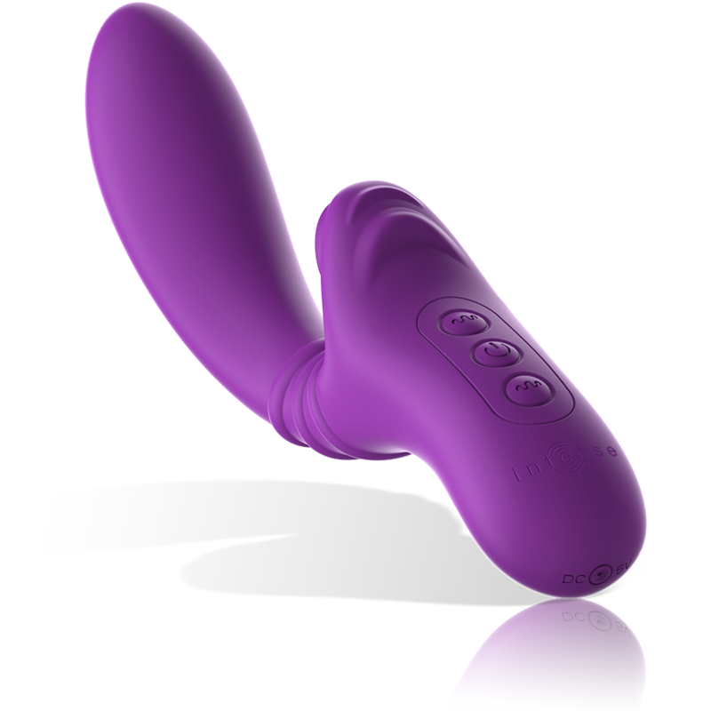 Intense - Vibrateur Flexible Harry Avec Langue Violet - Image 5
