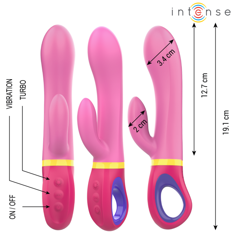 Intense - Vibrateur Lapin Rose Daphne - Image 2