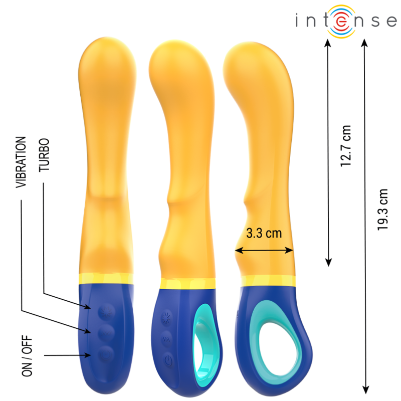 Intense - Shaggy G-Spot Vibrator Yellow - Image 2
