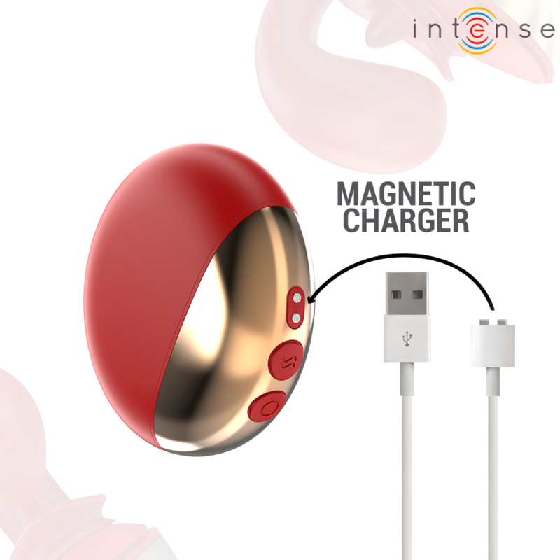 Intense - Vibrateur & Stimulateur Mariah En Forme De U 10 Vibrations Rouge - Image 4