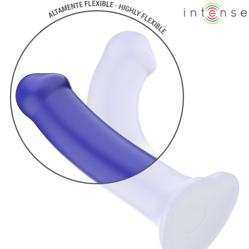 INTENSE - VICTORIA VIBRATOR MET ZUIGER 10 VIBRATIES DONKERBLAUW AFSTANDSBEDIENING - Image 5