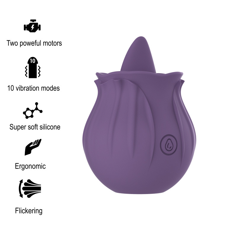 Intense - Violet Cl Toris Stimulateur 10 Vibrations Lilas - Image 2