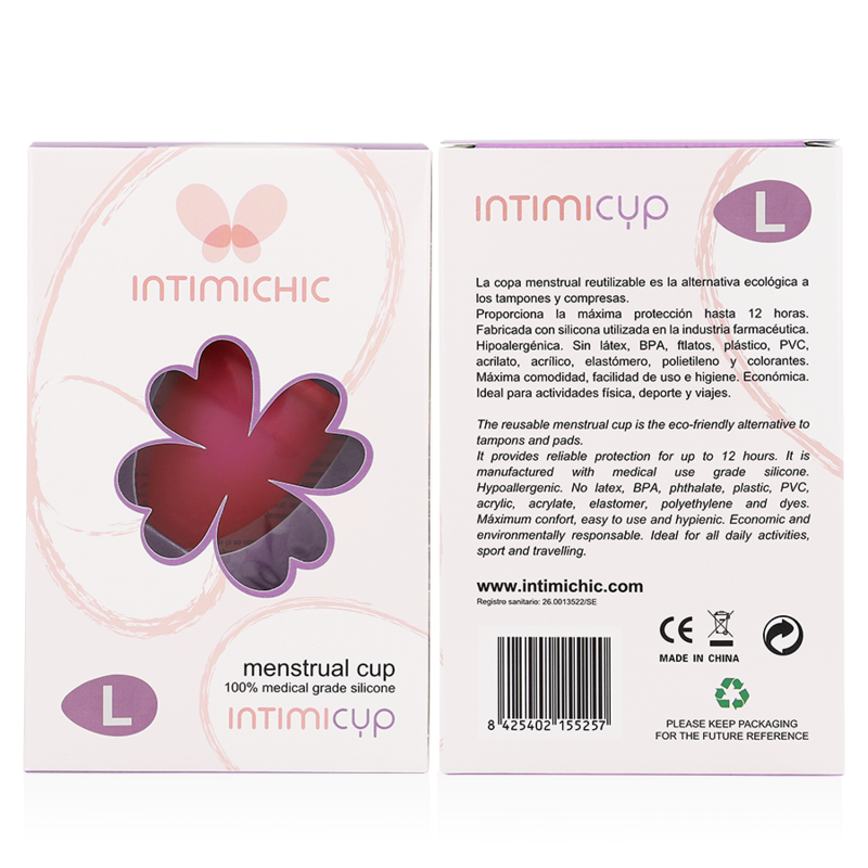 INTIMICHIC - MENSTRUAL CUP MEDICAL GRADE SILICONE - Image 2