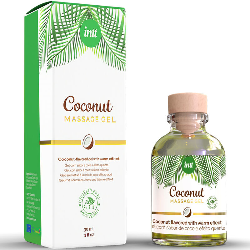 INTT - VEGAN MASSAGE GEL WITH COCONUT FLAVOR AND HEATING EFFECT - Image 2