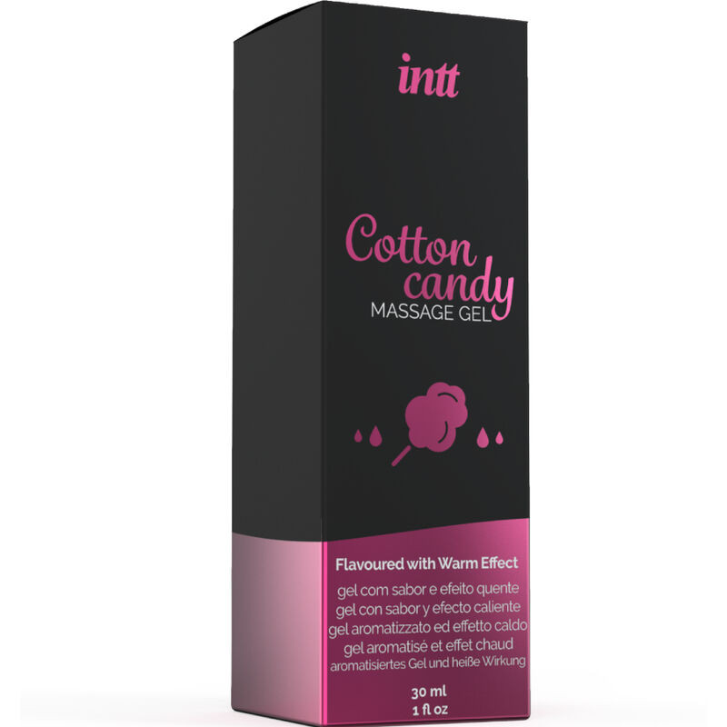 INTT MASSAGE & ORAL SEX - GEL DE MASSAGE SAVEUR COTTON BABE À PAPA ET EFFET CHAUFFANT - Image 3
