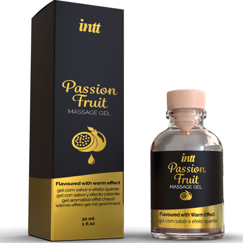 INTT MASSAGE & ORAL SEX - PASSION FRUIT FLAVORED MASSAGE GEL WITH HEAT EFFECT - Image 2