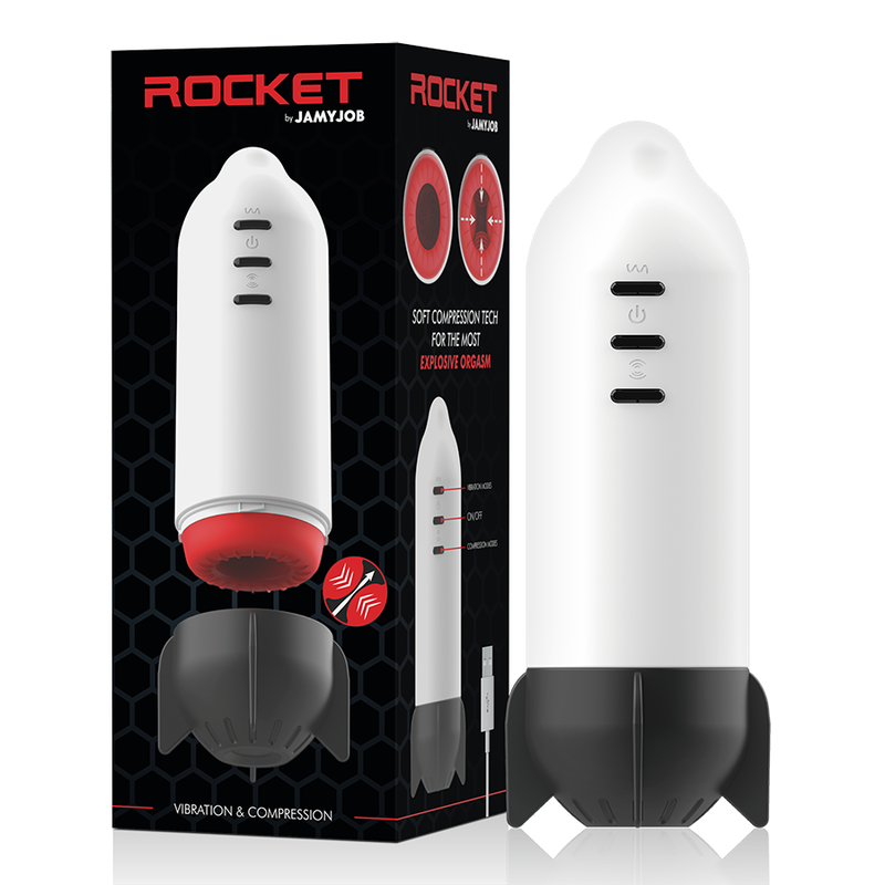 Jamyjob - Masturbateur Rocket Technologie De Compression Douce Et Vibration - Image 2