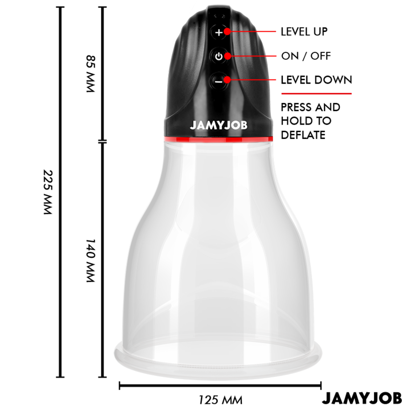Jamyjob - Xpand Lite Pompe À Testicules Automatique 3 Niveaux D'aspiration Gris - Image 4