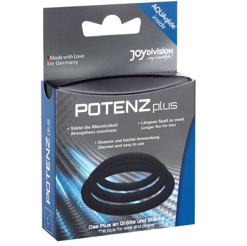 Joydivision Potenzduo - Plus Lot De 3 Anneaux Noir - S, M, L - Image 3