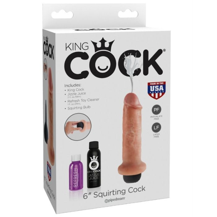 KING COCK - 15.24 CM SQUIRTING DILDO - Image 2