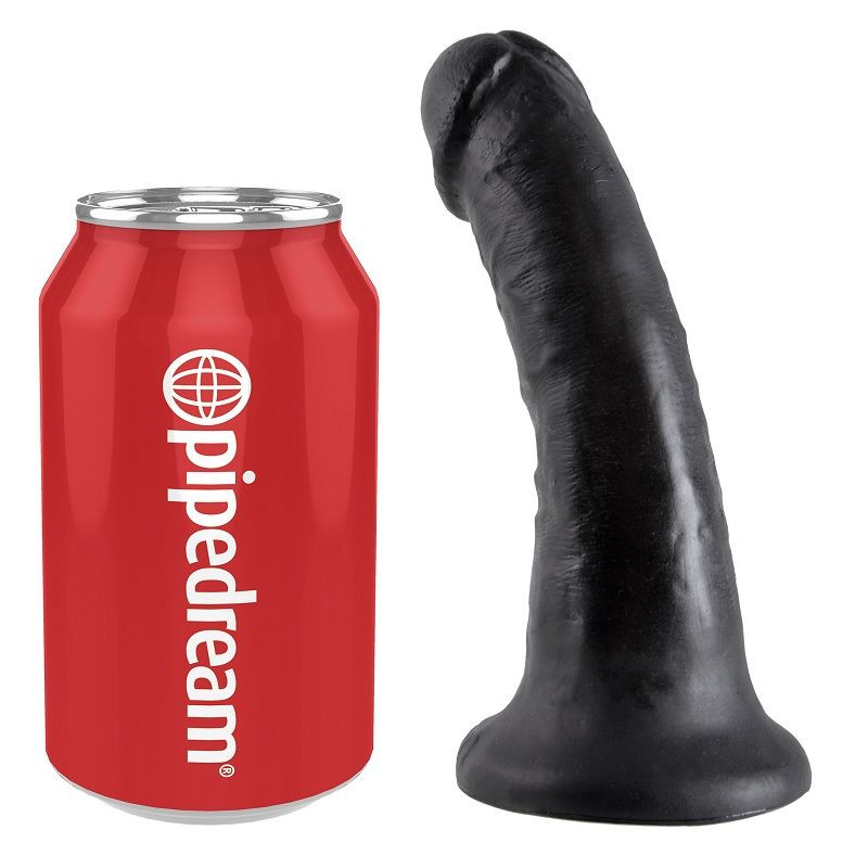 King Cock - 6" Pene Negro 15.2 Cm - Image 2