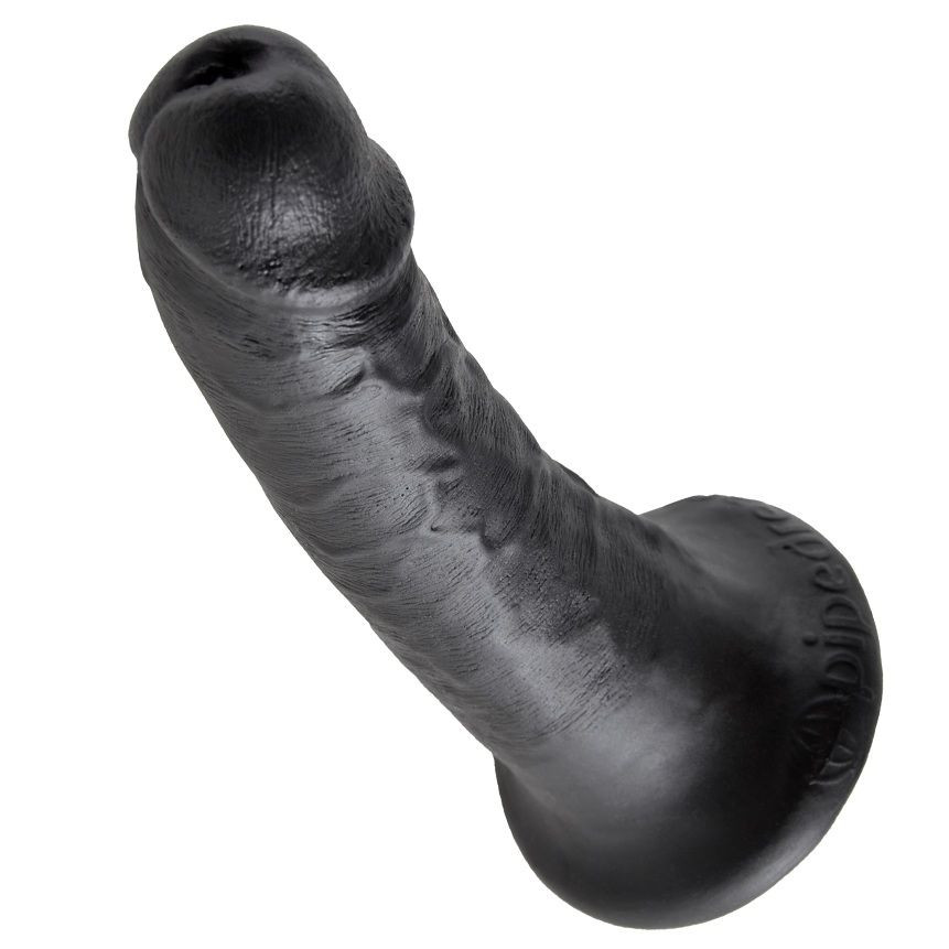 King Cock - 6" Pene Negro 15.2 Cm - Image 3