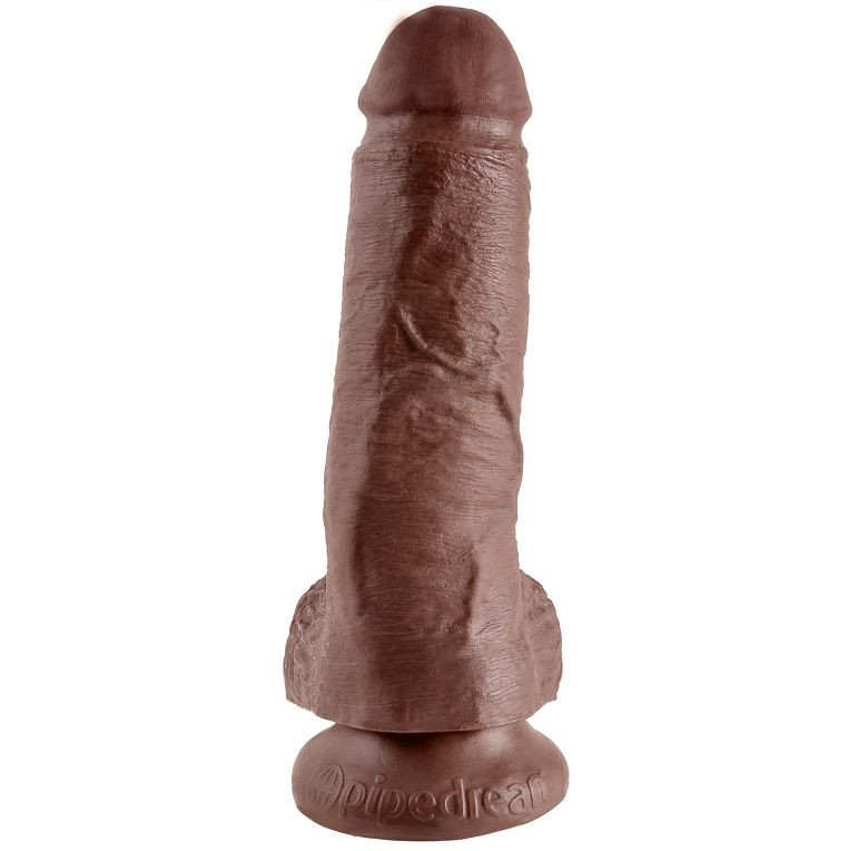 KING COCK 8" COCK BROWN WITH BALLS 20.3 CM - Image 2