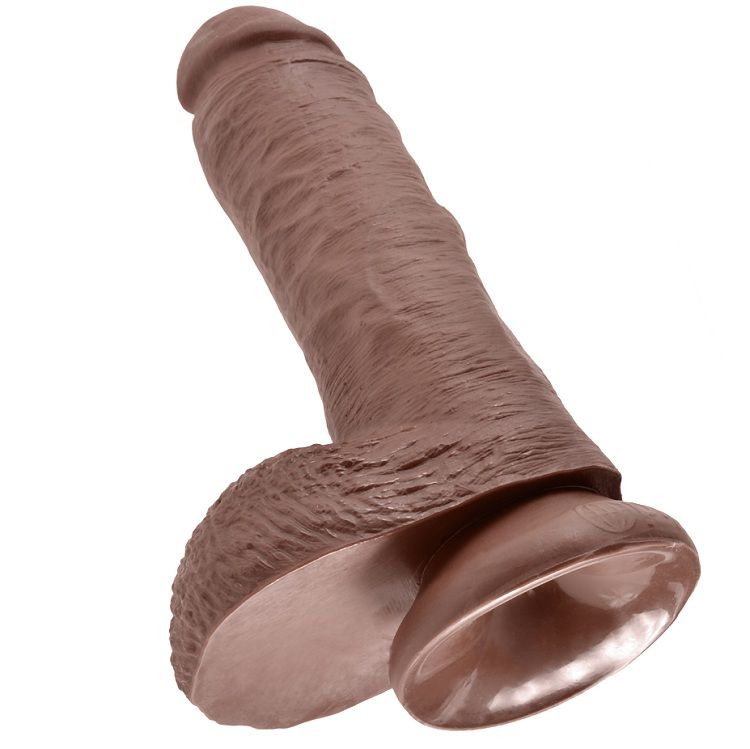 KING COCK 8" COCK BROWN WITH BALLS 20.3 CM - Image 4
