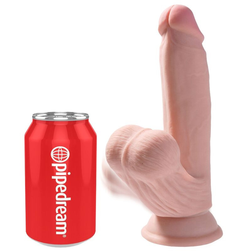 KING COCK - BALLEN DILDO 3D PLUS 15.2 CM LICHTE HUID - Image 2